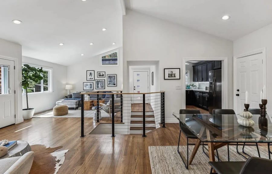 Spring light transforms this cozy corner into a lifestyle moment. It’s not just a space—it’s the morning coffee dream buyers never knew they needed.